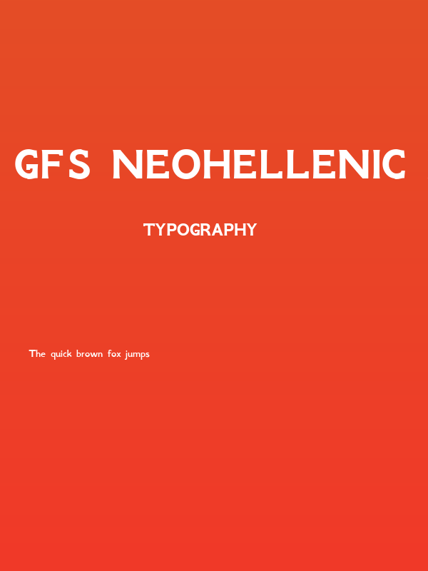 GFS Neohellenic Bold Poster