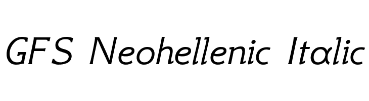 GFS Neohellenic Italic Font
