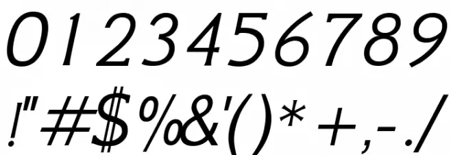GFS Neohellenic Italic Font OTHER CHARS