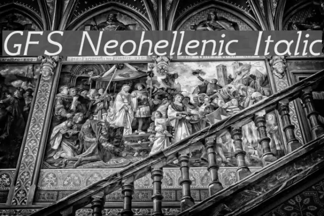 GFS Neohellenic Italic Font examples