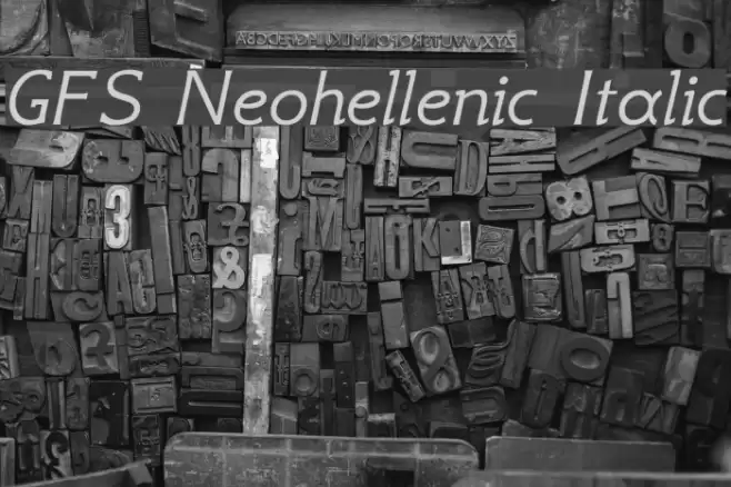 GFS Neohellenic Italic Font examples