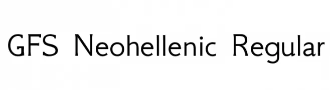 GFS Neohellenic Regular  Frei Schriftart Herunterladen