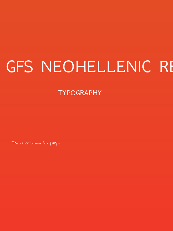 GFS Neohellenic Regular Poster