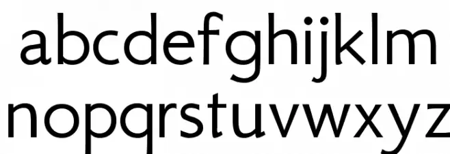 GFS Neohellenic Regular Schriftart Kleinbuchstaben
