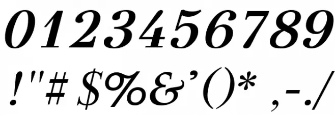 GFSDidot-BoldItalic Font OTHER CHARS