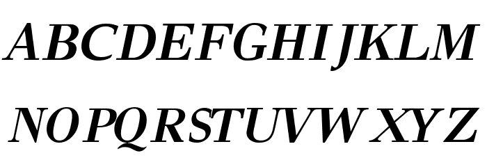 GFSDidot-BoldItalic Font UPPERCASE