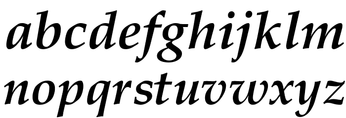 GFSDidot-BoldItalic Font LOWERCASE