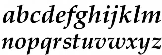 GFSDidot-BoldItalic 字体 小写