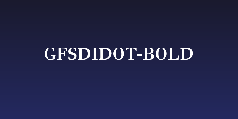 GFSDidot-Bold Social Header