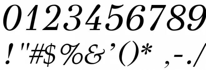 GFSDidot-Italic Font OTHER CHARS