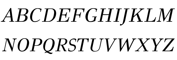 GFSDidot-Italic Font UPPERCASE