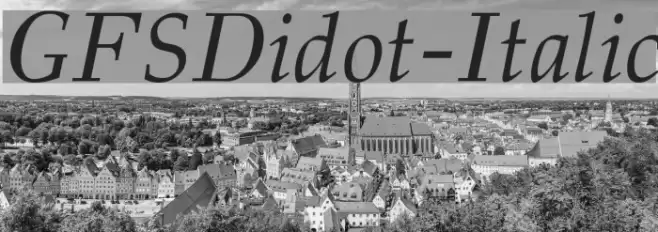 GFSDidot-Italic Font examples