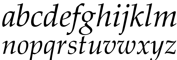 GFSDidot-Italic Font LOWERCASE