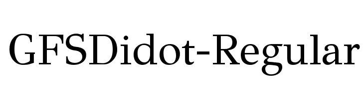 GFSDidot-Regular Font