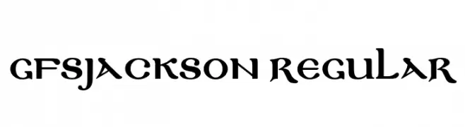 GFSJackson-Regular  font caratteri gratis