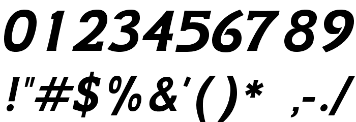 GFSNeohellenic-BoldItalic Font OTHER CHARS