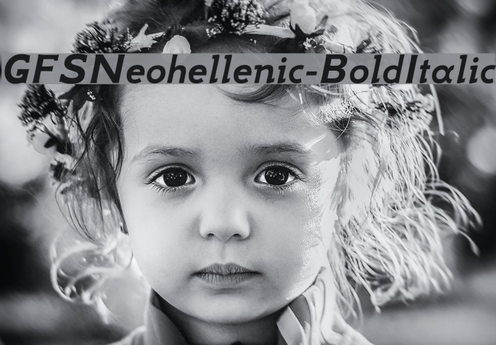 GFSNeohellenic-BoldItalic Font examples
