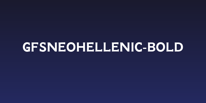 GFSNeohellenic-Bold Social Header
