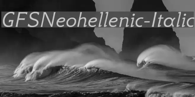 GFSNeohellenic-Italic Font examples