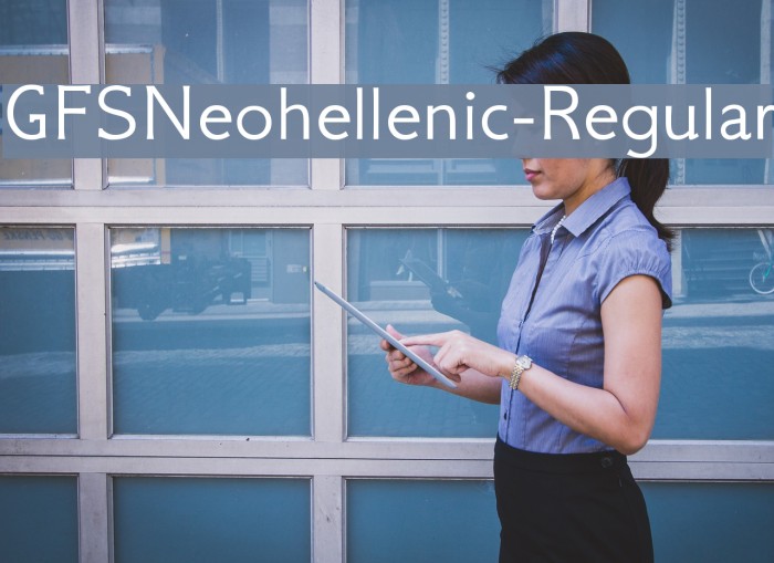 GFSNeohellenic-Regular Font examples
