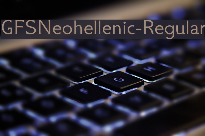 GFSNeohellenic-Regular Font examples