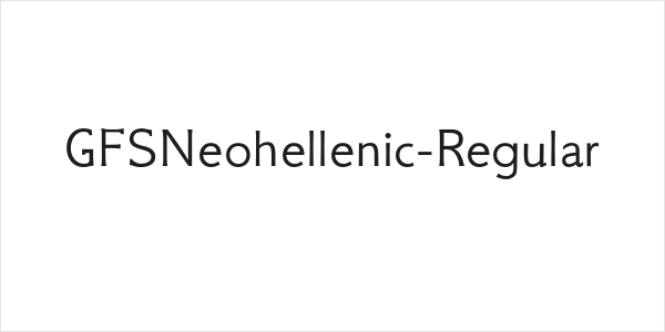 GFSNeohellenic-Regular Logo