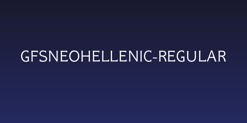 GFSNeohellenic-Regular Social Header
