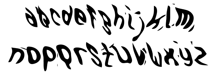 GFWaterproof Schriftart Kleinbuchstaben