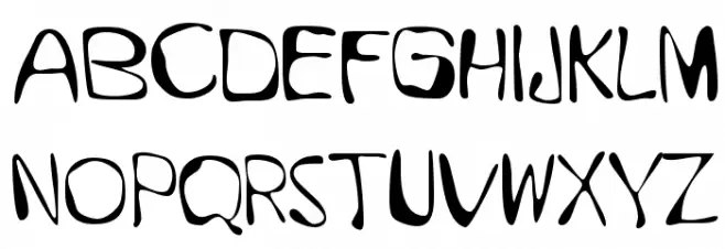 GFWet フォント 大文字