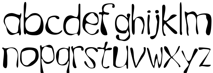 GFWet Font LOWERCASE