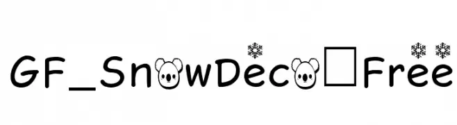 GF_SnowDeco Free  Descarca Fonturi Gratis