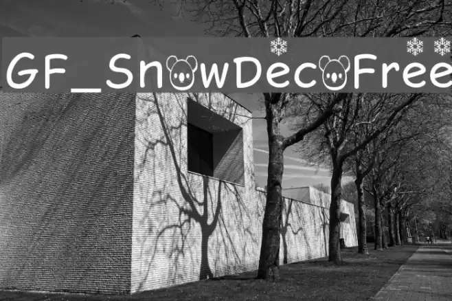 GF_SnowDeco Free Font examples