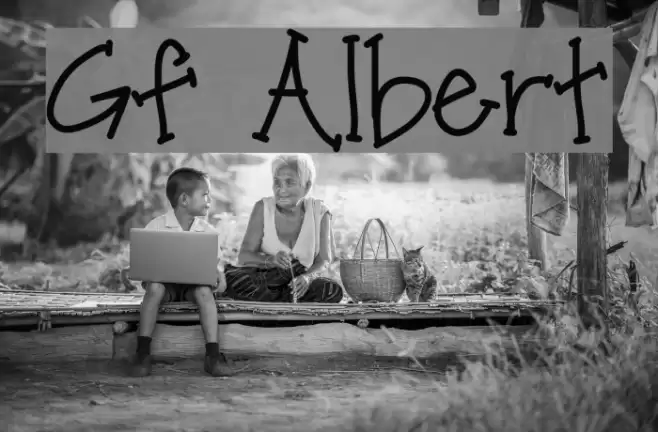 Gf Albert Font examples