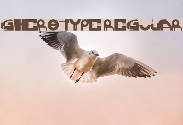 GHEROTYPE REGULAR Font examples