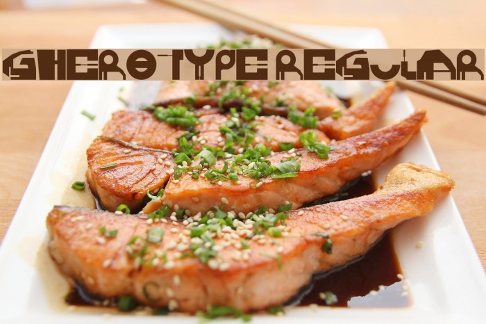 GHEROTYPE REGULAR Font examples