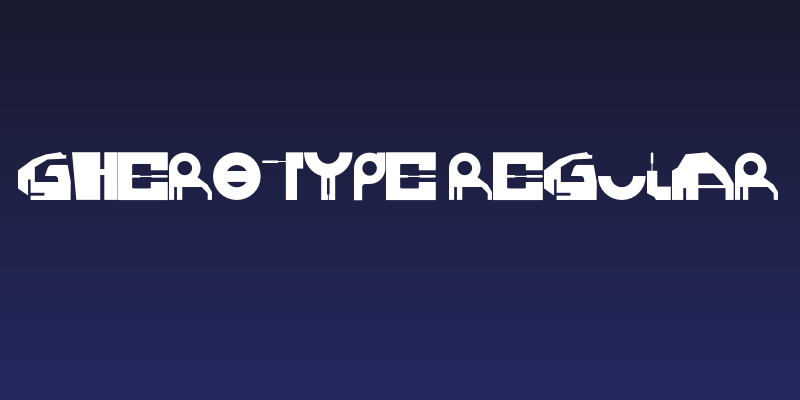 GHEROTYPE REGULAR Social Header