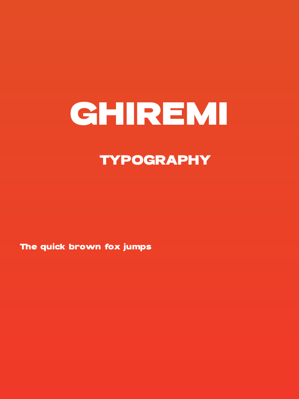 GHIREMI Poster