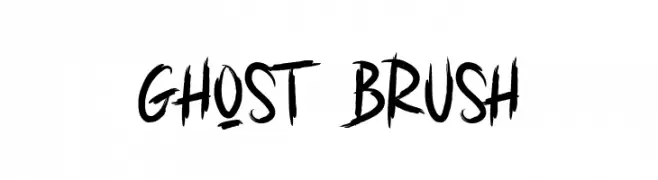 GHOST BRUSH  font caratteri gratis