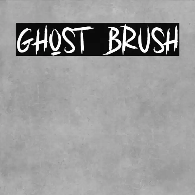 GHOST BRUSH Font examples