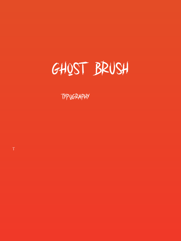 GHOST BRUSH Poster