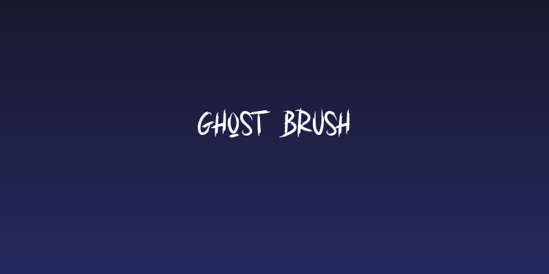 GHOST BRUSH Social Header