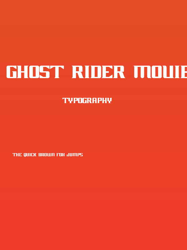 GHOST RIDER MOVIE Poster