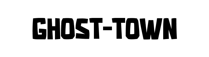 GHOST-TOWN  नि: शुल्क फ़ॉन्ट्स डाउनलोड