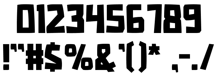 GHOST-TOWN Font OTHER CHARS