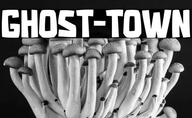 GHOST-TOWN Caratteri examples