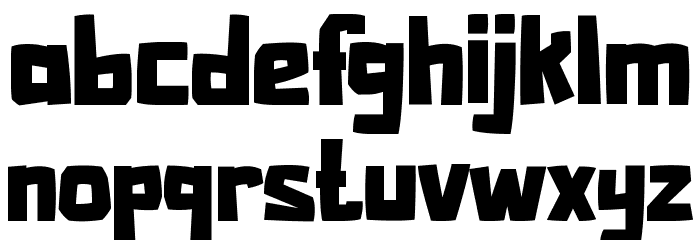GHOST-TOWN Font LOWERCASE