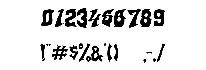 GHOSTBOOM Font OTHER CHARS