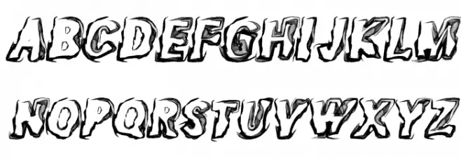 GHOSTS ITALC PERSONAL USE Bold Italic Font UPPERCASE