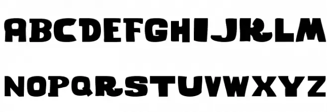 GHOSTWORDS-Regular フォント 大文字
