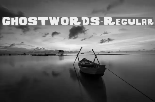 GHOSTWORDS-Regular Fuentes examples